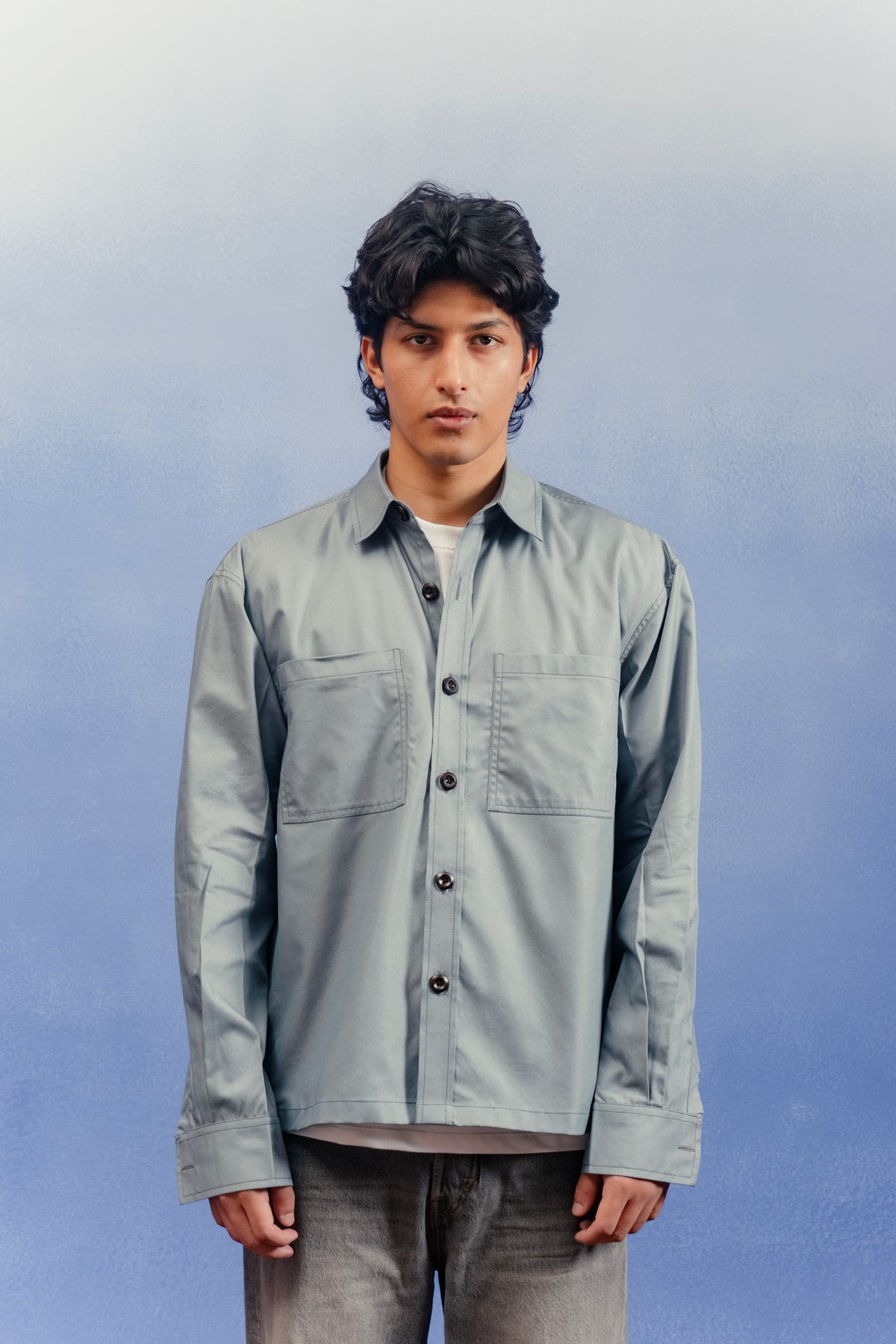 BASIC OVERSHIRT BLUE