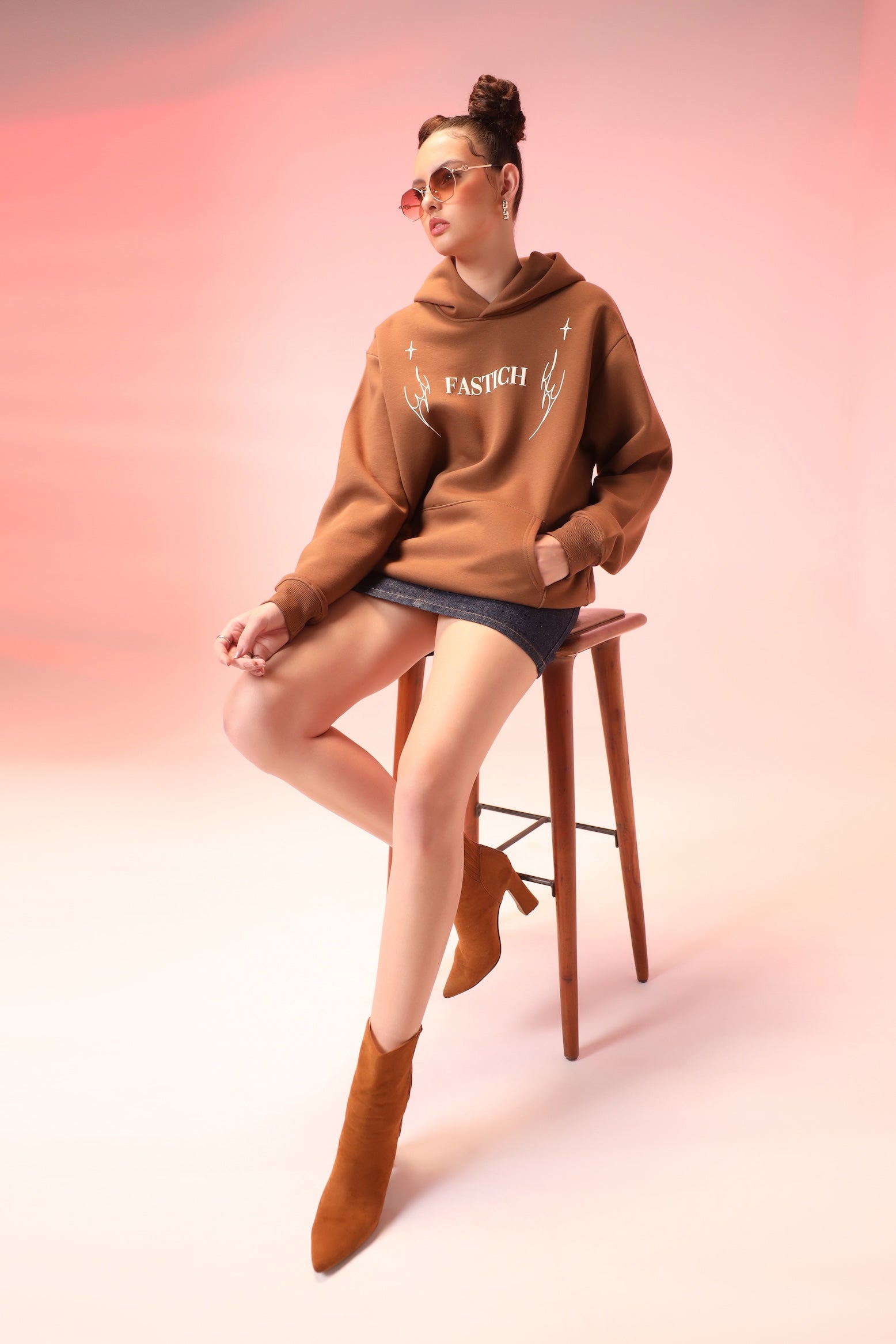 MELTIME BROWN HOODIE