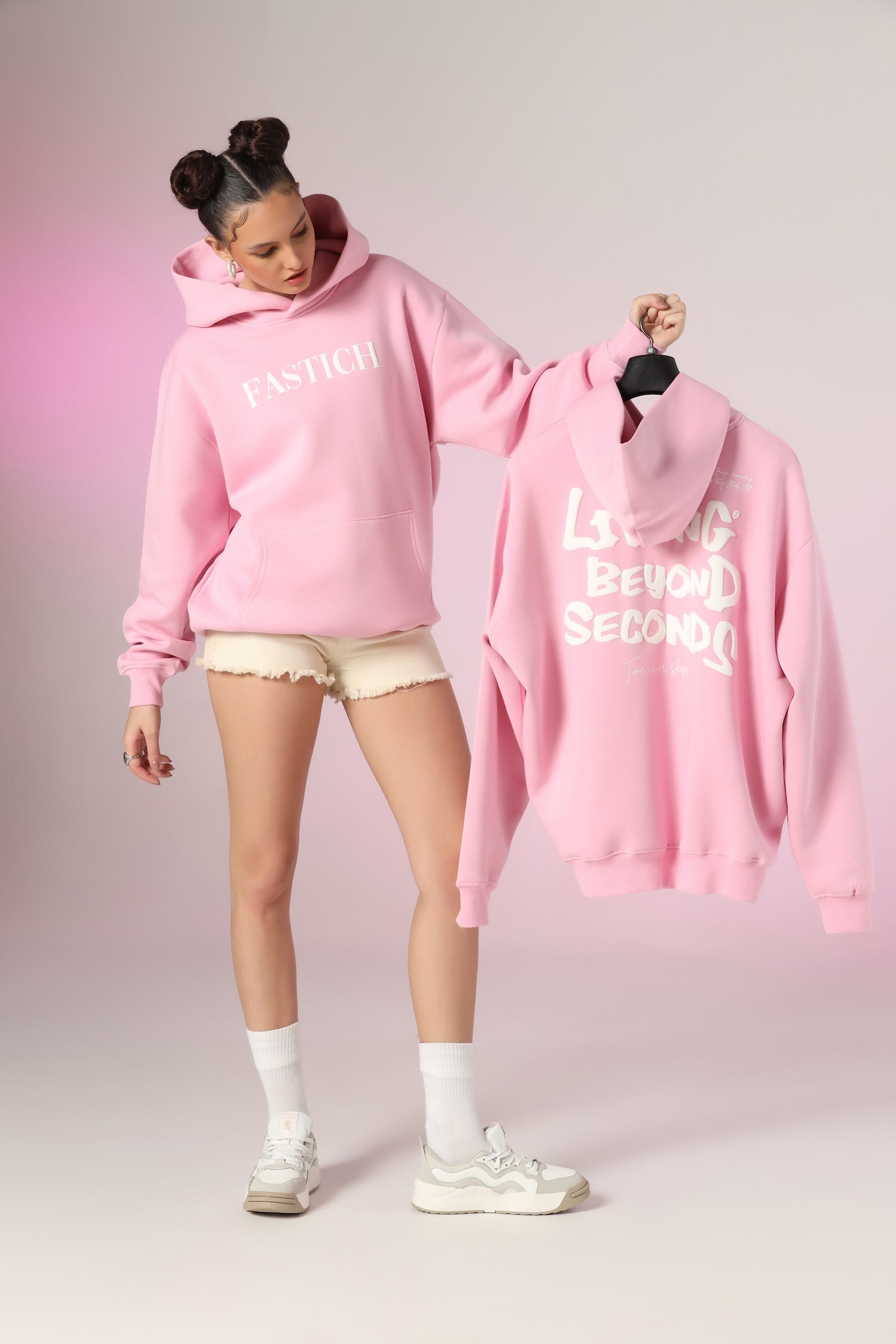 SECONDS HOODIE PINK